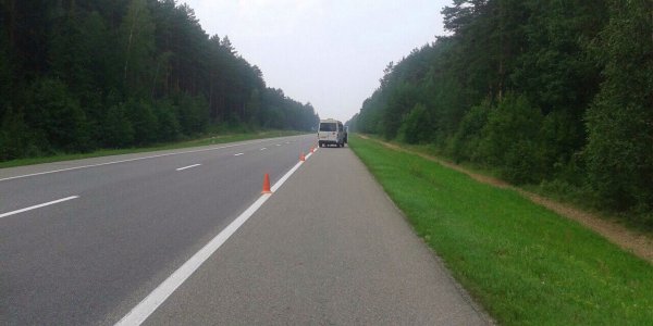 Маршрутка, ехавшая из Минска в Лиду, сбила насмерть идущую по обочине велосипедистку