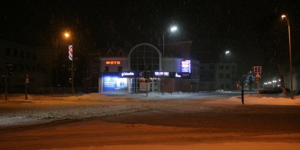 Ночной зимний город Лида (Декабрь 2018)