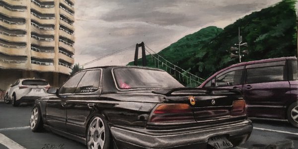 В Лиде 19-летний парень рисует автомобили так, что его рисунки путают с фотографиями (Фото)